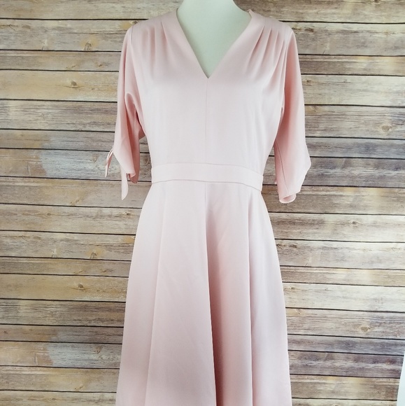 Gal Meets Glam Debbie Dusty Rose Satin Dress - Picture 3 of 8